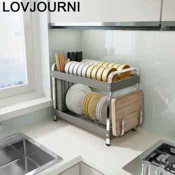 

Organizador Nevera Cosina Keuken Organizer Drainer Malzemeleri Dish Cuisine Mutfak Cozinha Kitchen Storage Rack Holder