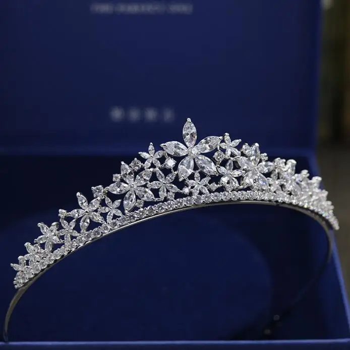 Потрясающая королевская тиара старинный головной убор Свадебные короны свадебные украшения для волос Tocado Novia Свадебные аксессуары для волос