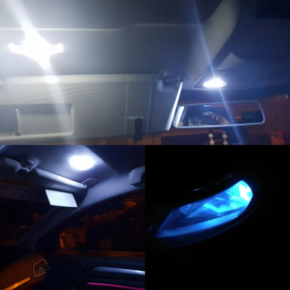 Hviero T10 194 2825 WY5W W5W COB Silica gel Waterproof Wedge Light Car marker light reading dome Lamp Auto parking bulbs 12V Car Led