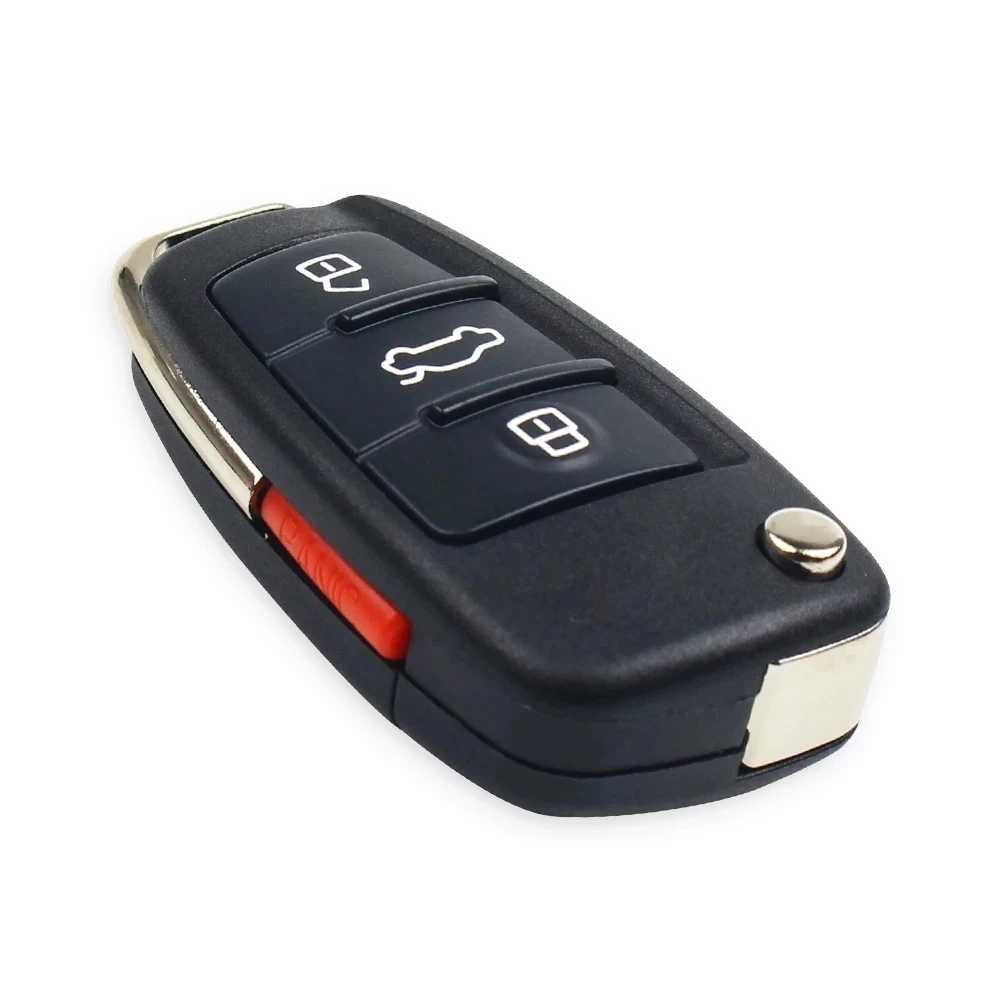 KEYECU for Audi R8 DE 420837220A New Replacement Remote Car Key Fob 4 Button 315MHz ID48 Chip FCC ID: NBG009272T