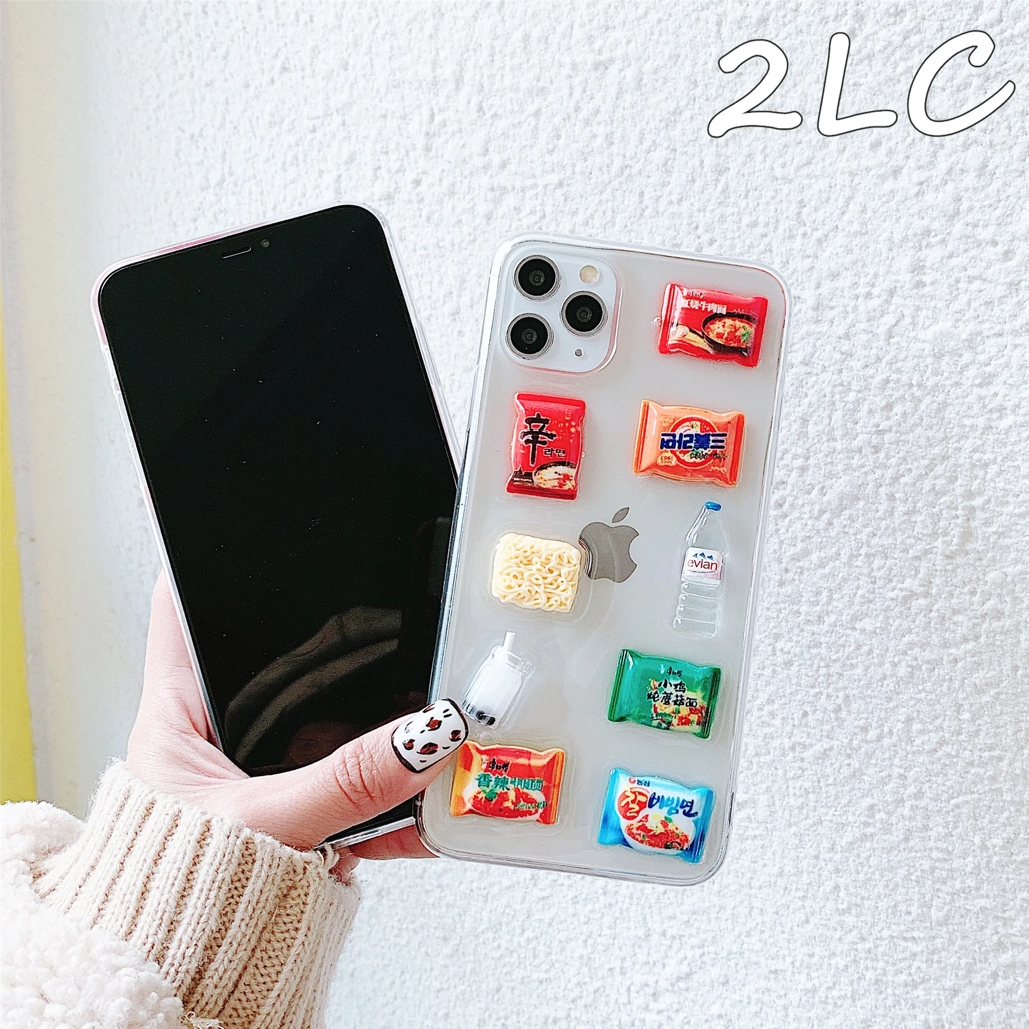 Смешной милый 3D чехол для телефона 2LC iphone11 11Pro Max X XR Xs max 6 6splus 7 8 8plus Tranparent INS мягкий |