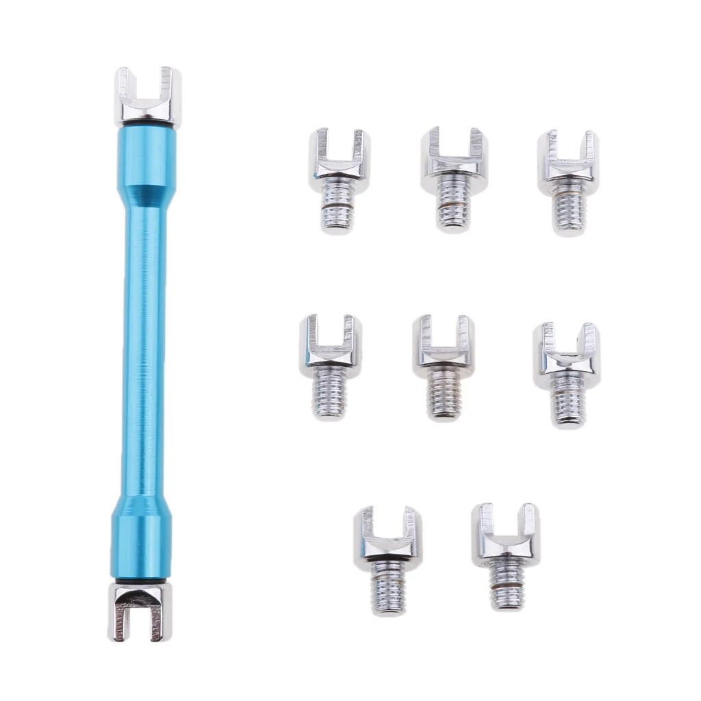 Bicycle Motorcycle Blue Spoke Wrench 10 Buckled Wheel 5.0-6.8mm Accessories |