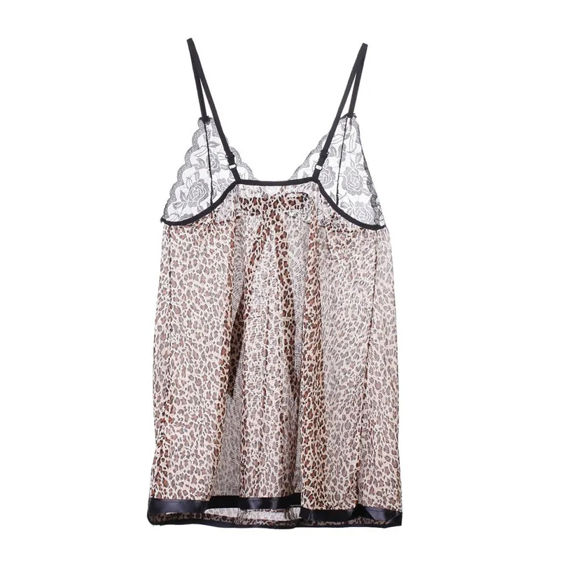 Leopard Silk Nightdress Sexy Satin Underwear Lace Camisole Shorts Set Lingerie Women S-XL Soutien Gorge Sexy Erotique 30NOV211