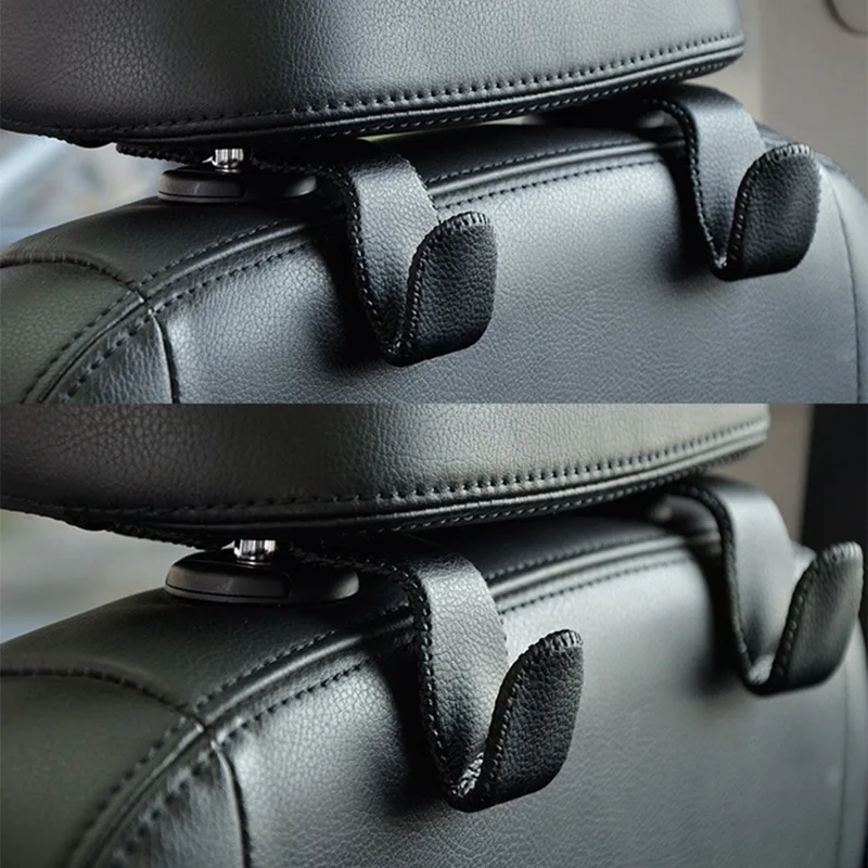 

Car Back Seat Headrest Holder Automobile Interior Accessories Bag Hooks Clip Hook For Shopping Bag Storage Organizer