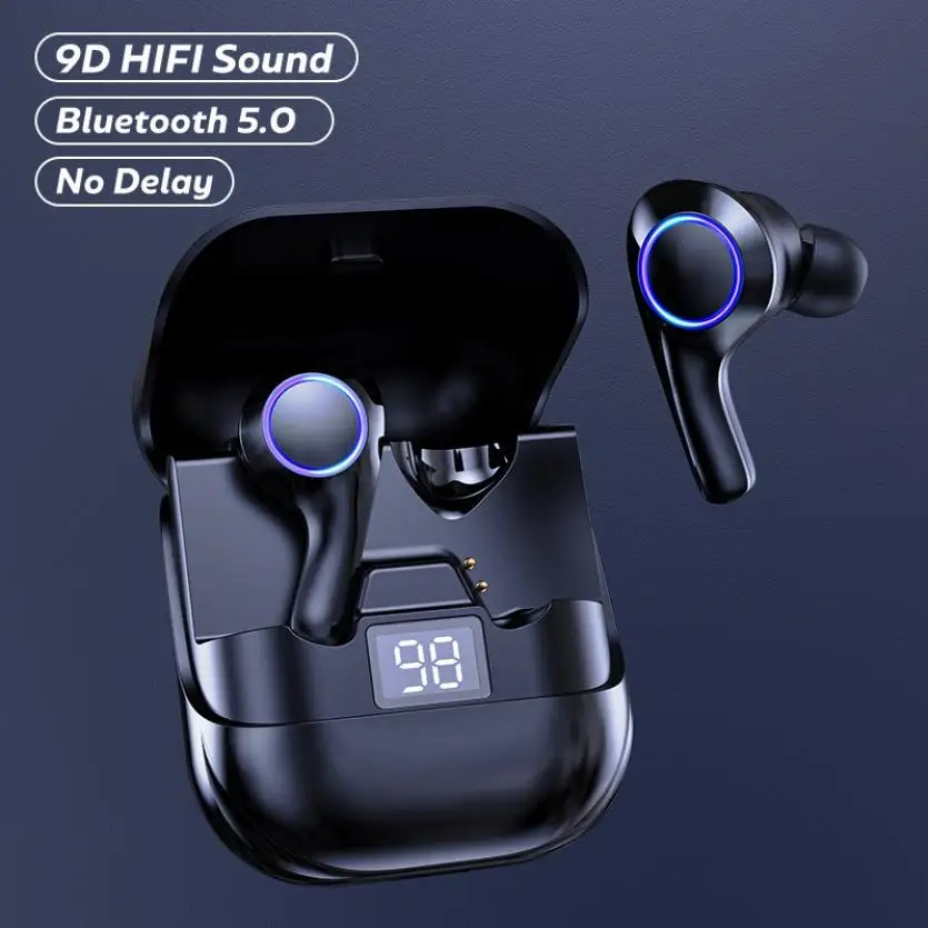 Wireless Headphones with Microphones TWS Bluetooth Earphones Sports Waterproof Headsets Touch Control Earbuds for Phone | Электроника