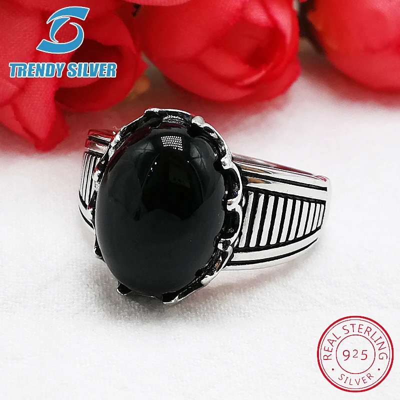 Серебро 925 ювелирные изделия мужские кольца аксессуары бирюзовый драгоценный