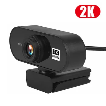 

HD 1080P Webcam 2K Computer PC WebCamera with Microphone for Live Broadcast Video Calling Conference Work Camaras Web PC