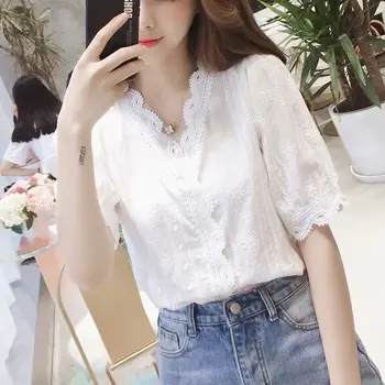 

JS1551J-2020 summer new Korean short bottoming shirt net red slim slimming solid color short-sleeved T-shirt female