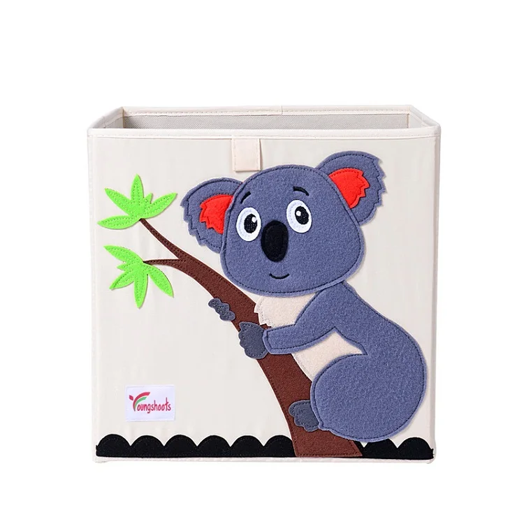 Куб Мультфильм животное детская игрушка коробка для хранения Моющаяся Ткань Оксфорд гардероб складная корзина для мелочей Органайзер 33*33*33 см - Цвет: 5