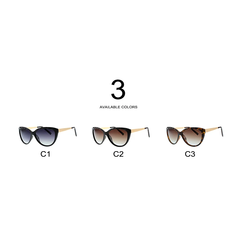 Распродажа Женские поляризованные солнцезащитные очки Cateye 1,1 мм женские модные темные очки "кошачий глаз" металлический Драйвер солнцезащитные очки для вождения