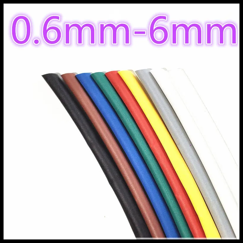 3meters 2:1 9 Color 0.6mm 0.8mm 1mm 1.5mm 2mm 2.5mm 3mm 3.5mm 4mm 4.5mm 5mm Wire Heat Shrink Tube Heatshrink Tubing Dropshipping |
