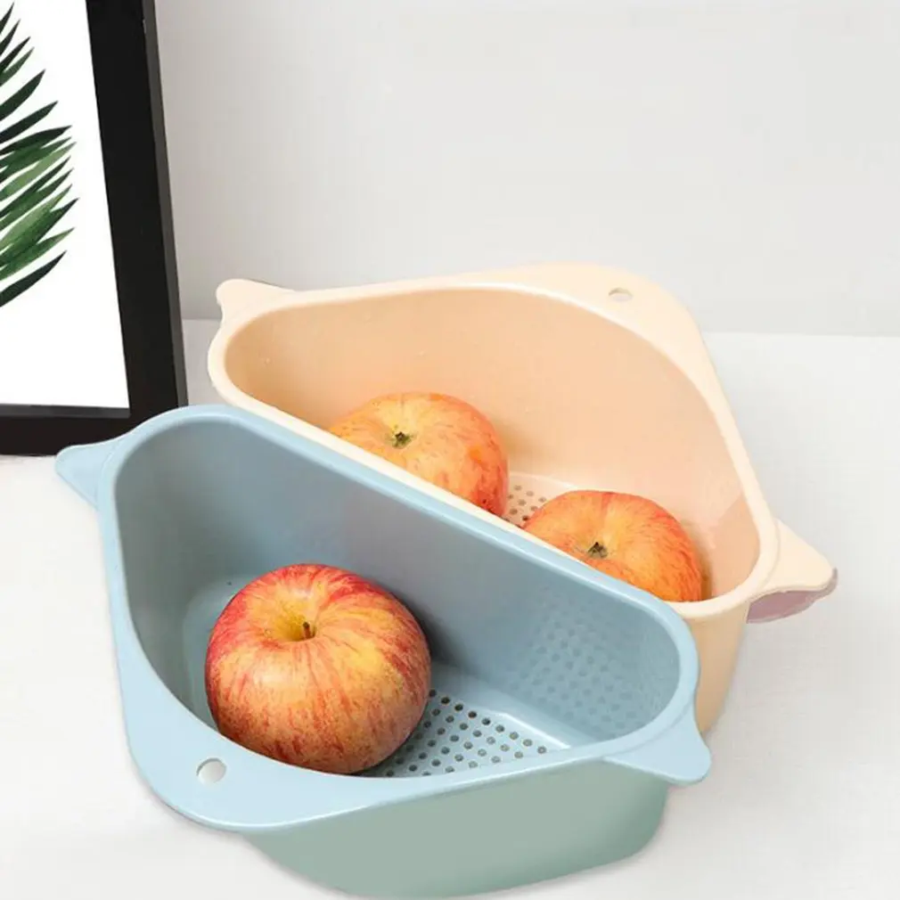 Kitchen Rack Cleaning Cloth Dish Cloth Sink Drain Rack Suction Cup Hanging Basket Triangle Storage Rack Corner Rack