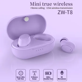 

ZW-T 8tws Bluetooth Earphone Bluetooth 5.0 New Portable Wireless Bluetooth Headsets Wireless Earphones Bluetooth