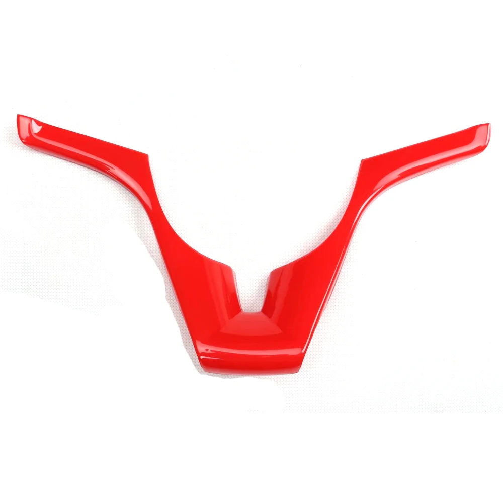 Для Chevrolet Cruze 2009-2013 украшение рулевого колеса автомобиля ободок наклейки интерьер автомобиля аксессуар 4 цвета - Название цвета: Red