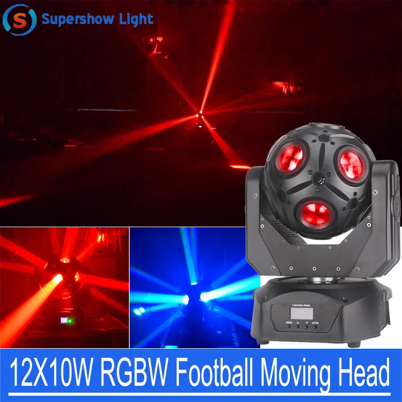 Китай (материк) новое поступление диско ди джей светильник ing 12X10W RGBW 4in1 Футбол