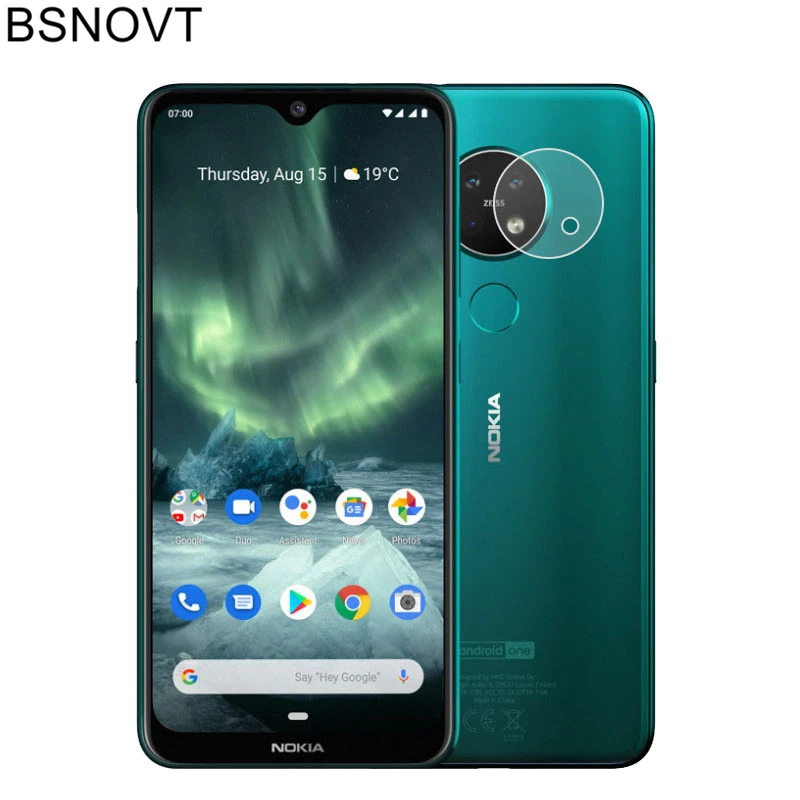 

2PCS Clear Lens Glass For Nokia 7.2 Glass For Nokia 7.2 Camera Lens Protector Full Glue Flat Film For Nokia 7.2 Glass 6.3 inch