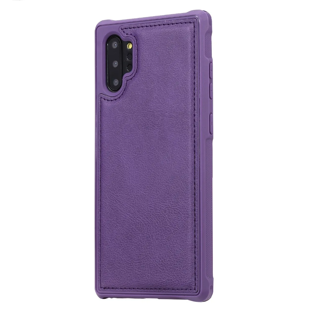 Для samsung Galaxy Note 10 Plus Note10+ чехол на магните для телефона Note 8 9 съемный кошелек на молнии с карманом для карты Флип кожаный чехол