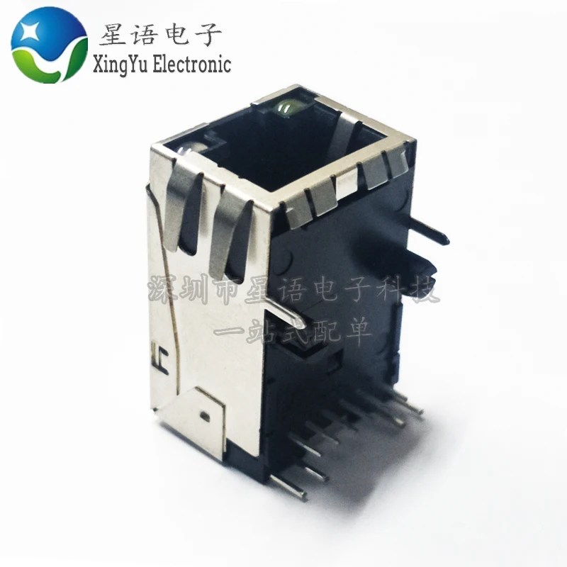 

Пятно прямые выстрел 08B0-1A1T-06-F RJ45 с светодиодный светильник сетевой интерфейс гнездо встроенный Трансформатор