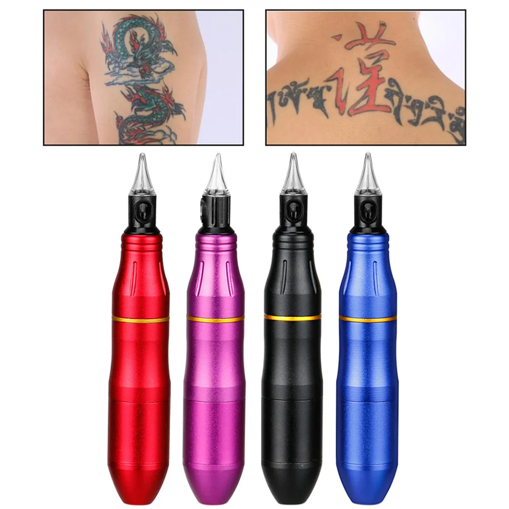 

Profesional Tattoo Embroidery Motor Tattoo Machine Strong Eyebrow Full Set Tool 4 Colors Artist Anodized Treatment Coloring