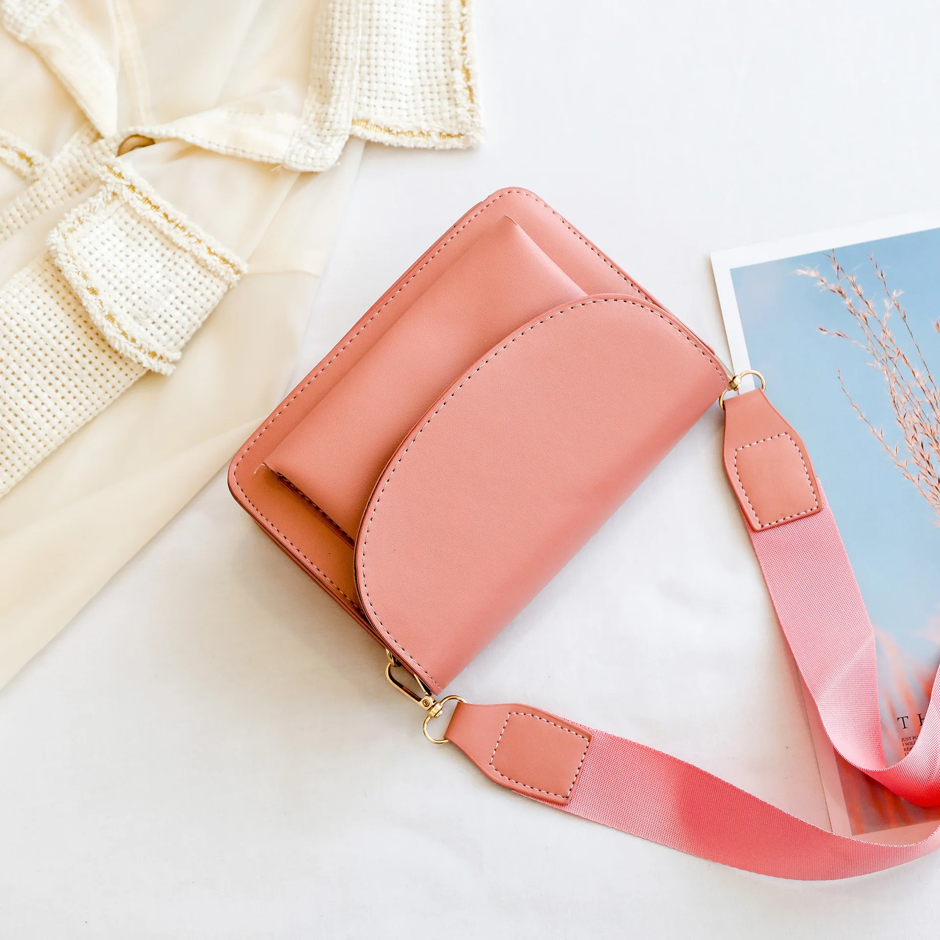 

WOMEN'S Bag 2019 Autumn And Winter New Style Simple Korean-style Versitile Fashion Dome Crossbody Bag
