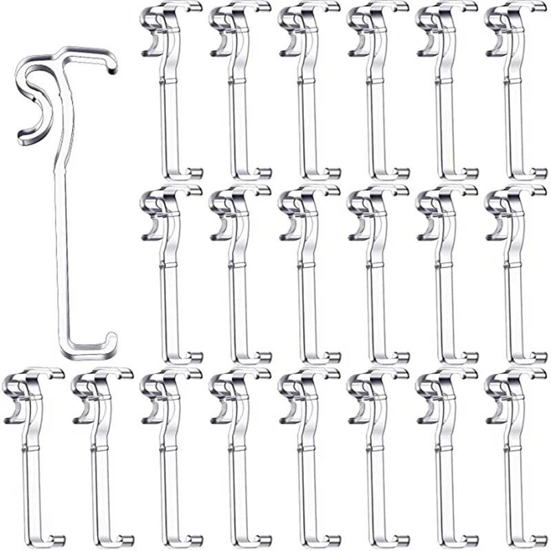 Clips cenefa de 3 25 pulgadas para persiana plástico transparente oculta Horizontal | Дом и сад