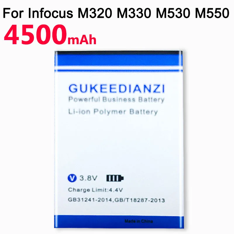 GUKEEDIANZI 4500 мАч UP140005 аккумулятор для телефона InFOCUS M320 M320U M320M M330 M530 M550 BAT-07 мобильный сменный аккумулятор