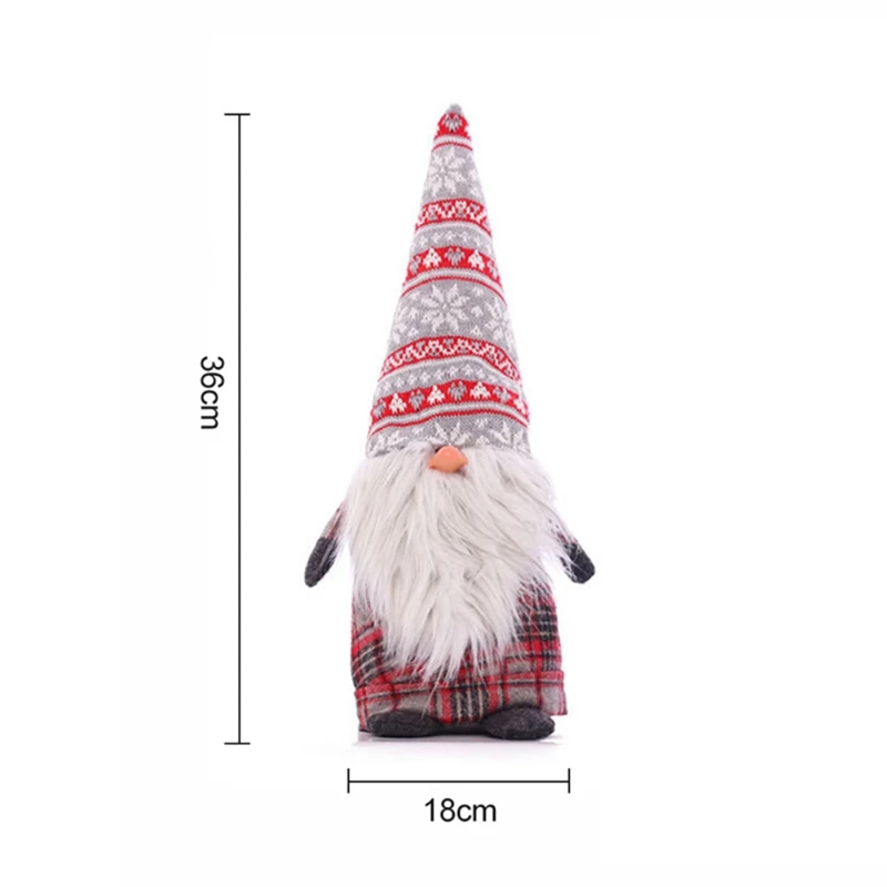 Christmas Tomte Santa Claus Dolls Xmas Tree Standing Figurine Forest Ornaments Kids Christmas Gifts Toy Home Decorations
