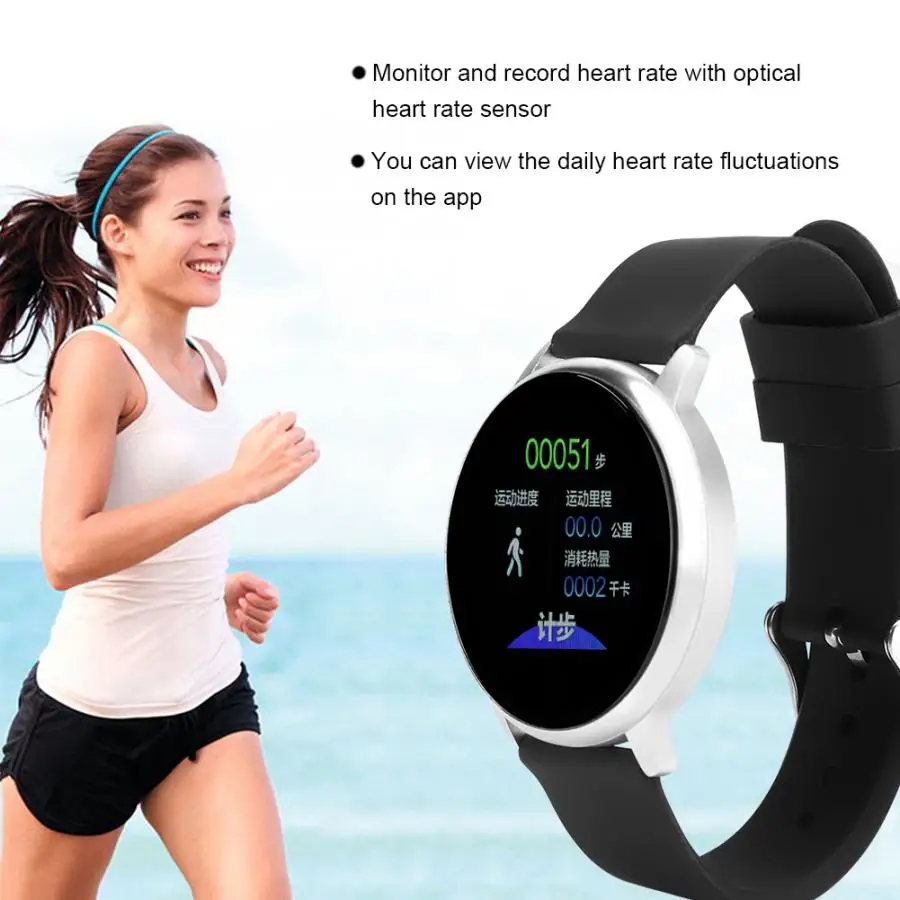 E38 HD ips большой экран спортивный фитнес-монитор смарт-браслет Smartband