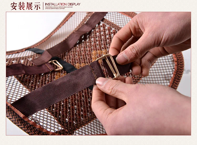 XF933 Wholesale Wooden Bead Lumbar Support Pillow Office Home Vehicle Triple Use Cushion Wooden Bead Breathable Waist Pad