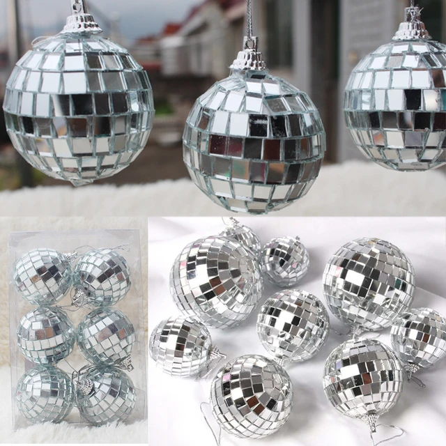 12Pcs Mirror Disco Balls Set,2-inch Mirror Balls-Disco Party Decoration  Mirror Ball-Easy to Hang Suitable for Christmas Tree Wedding Birthday Party