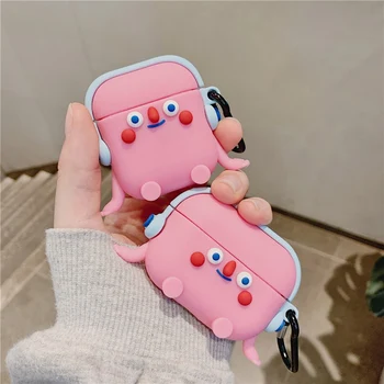 

Cute Squid For Apple Airpods Pro 1/2/3 Case Silicone Bluetooth Earphone Cover For AirPods Cartoon Headphone Case Box
