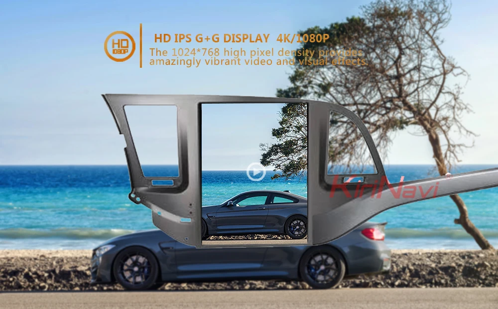 KiriNavi вертикальный экран Tesla style 10,4 ''Android 8,1 автомобильный Dvd мультимедийный плеер для hyundai Elantra радио Automotivo 4G