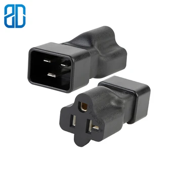 

Two In One IEC320 C20 TO 5-15R AC Power Adapter IEC320 C20 TO 6-20R Connector Converter Male To Female Socket Conversion Plug