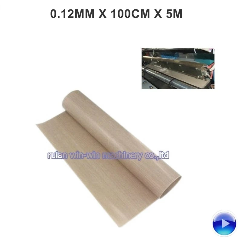 0.12mmx100cmx5m ptfe adhesive tape price no glue for bag making machine
