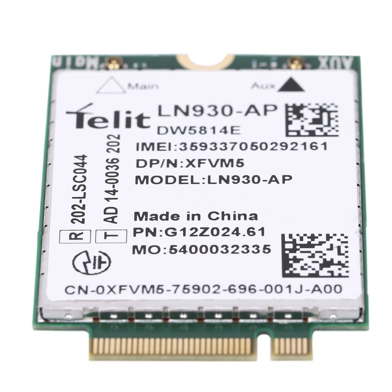 WIRCARD Ln930 LN930-AP Nrr39 Ngff карта для Dell беспроводной Wifi Dw5810E Dw5814E Venue 11 Pro 4G/Lte/Dc-Hspa+ Wwan 4G сетевая карта