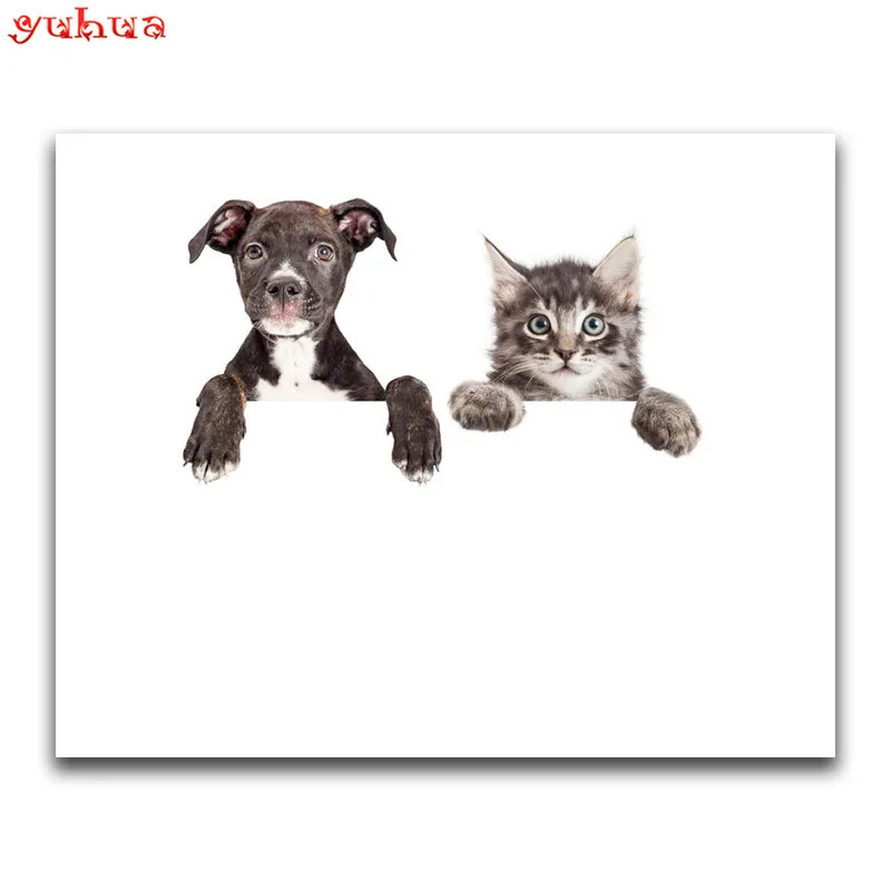 Full Square Diamond mosaic colorful Art 5D DIY Diamond painting Cross stitch Animal dogs Round Diamond embroidery dierlijk Puppy_