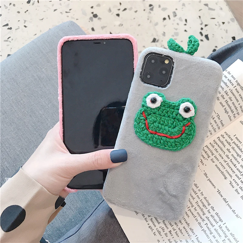 GlamPhoneCase плюшевый маленький чехол для телефона с рисунком в виде животного для iPhone11Pro/Max X XS Max XR Мягкий силиконовый чехол для iPhone11 7 8 6 6s Plus
