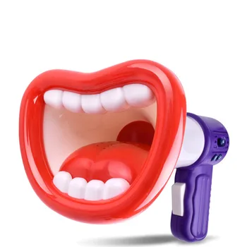 

Kids Sound Changer Toys Funny Voice Change Speaker Tooth Mouth Educational Interactive Loudspeaker for Children Gift