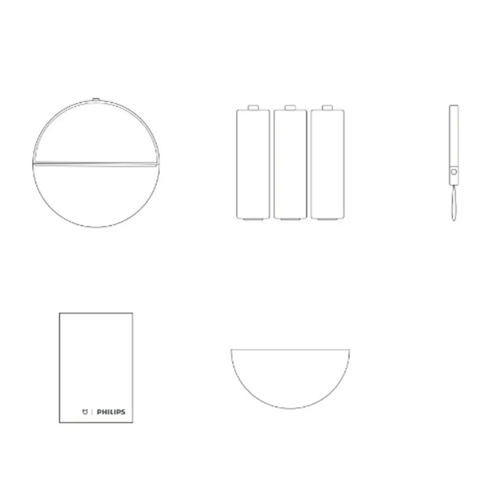 XIAOMI Wireless Night Light Intelligent Linkage Sensor Bedside Lamp Mini Corridor Bathroom Bedroom Lamp Induction Lamp