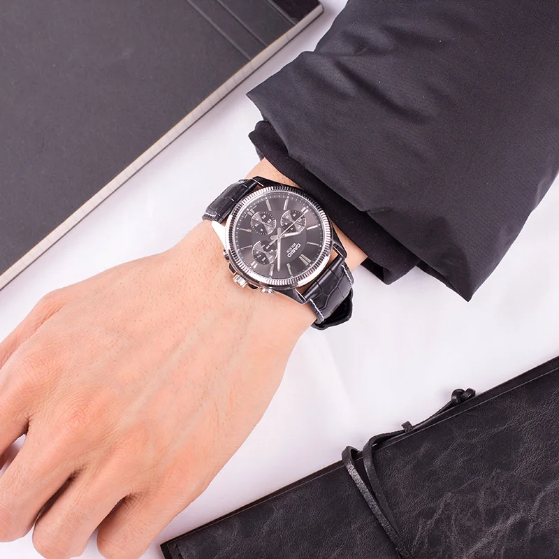 Casio Часы Указатель серии кварцевые мужские часы MTP-1375L-1A