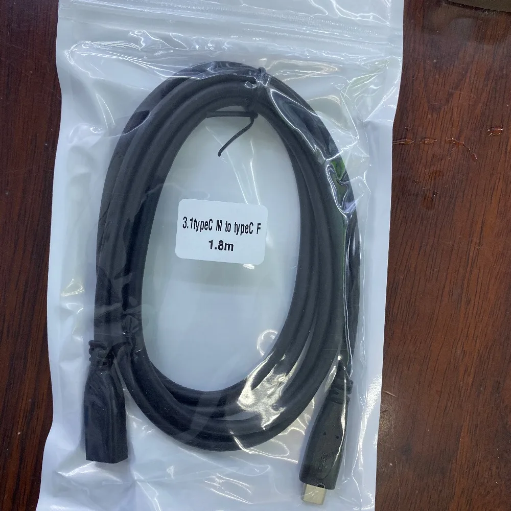 100 шт. 0,5 м 1 м 1,8 м type-C штекер к type C Женский Кабель USB C 3,1 соединительные кабели расширитель расширение кабельного адаптера