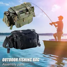 Большой приманки Шестерни хранения рыболовных сумки через плечо сумки рыболовные снасти пакеты