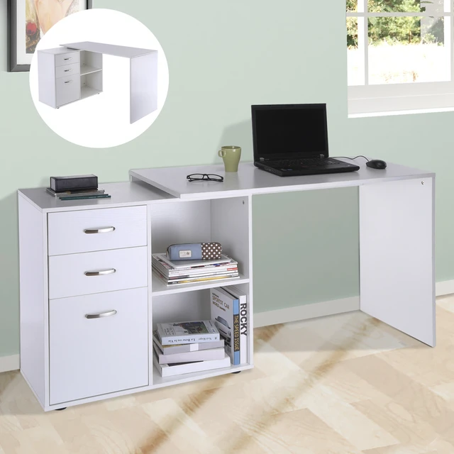 Homcom 3 Drawer Office Storage Cabinet, Under Desk Cabinet With