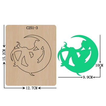 

New Beautiful girl Wooden die Scrapbooking C-251-3 Cutting Dies Suitable for common die cutting machines on the market