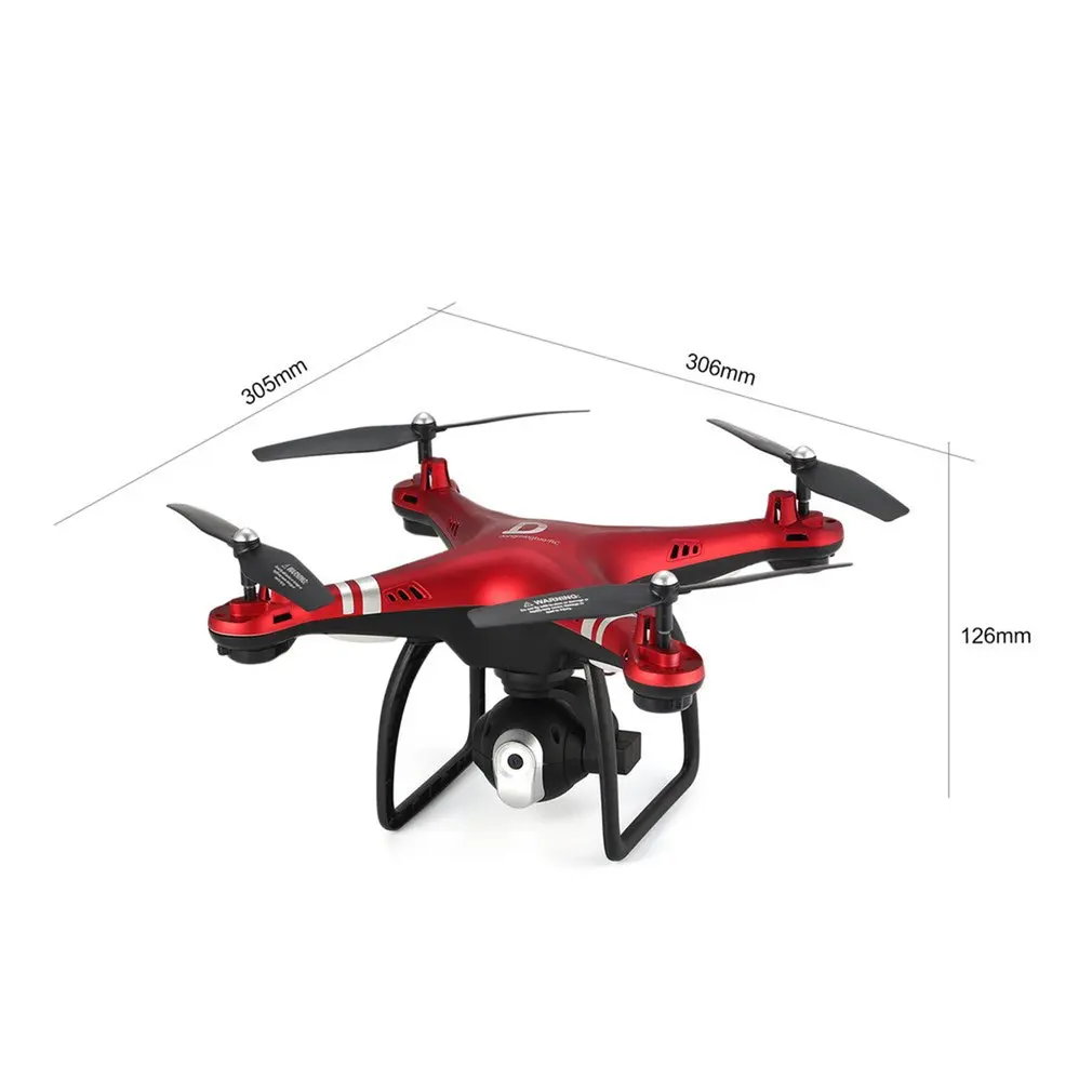 X8 Радиоуправляемый Дрон с камерой 2,4G 0.3MP FPV Радиоуправляемый квадрокоптер Дрон удерживающий высоту Безголовый режим 3d-флип длинный полет