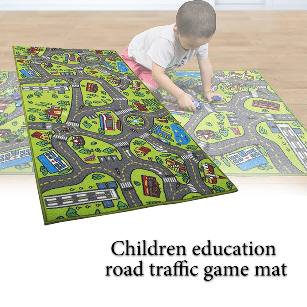 

Educational Carpet Area Rug Cartoon Pattern Thick Non Slip Infant Preschool Toys Crawling Waterproof Decoration Baby Play Mat