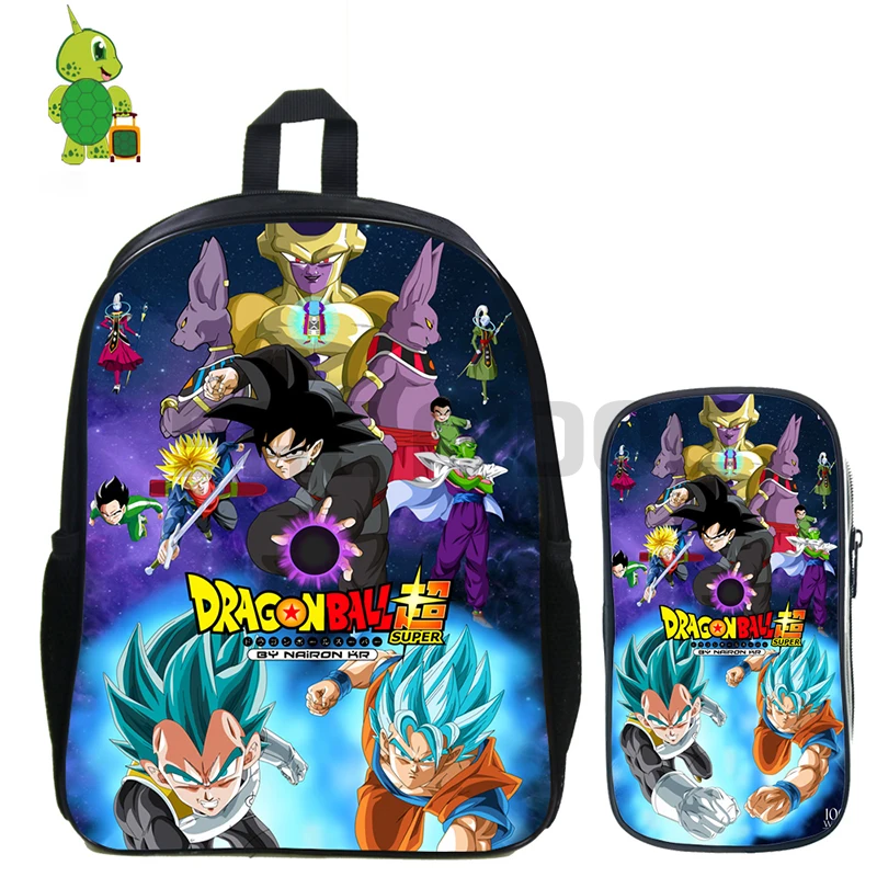 4 Dragon Ball Z рюкзак Super Mario 2 шт./компл. школьные сумки Косметический Карандаш Чехол Супер Saiyan Son Goku Kakarotto Детские Для женщин Для мужчин, рюкзак для путешествий - Цвет: 4