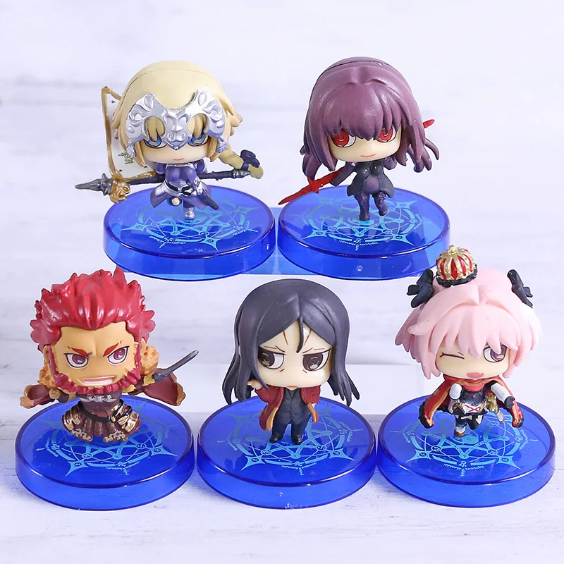 Petit-Chara! Fate/Grand Order vol.2 Jeanne d'Arc Iskandar Scathach Astolfo ZhugeKongming мини-фигурки из ПВХ игрушки 5 шт./компл