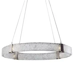 Пост-современный роскошный алмаз Стекло светодиодное светящееся кольцо подвесные светильники Гостиная для ресторана, студии