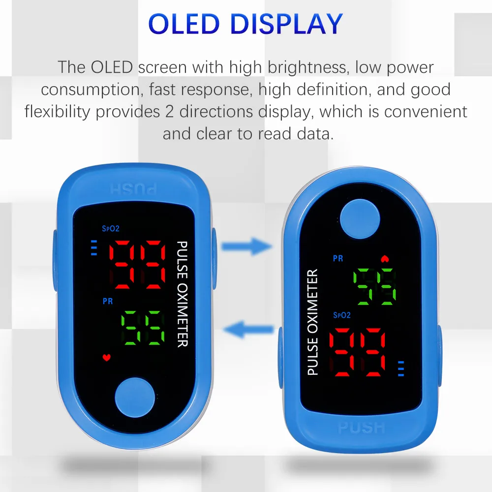 Новые пальчиковые пульсоксиметры OLED SpO2 кислородный насыщение крови измеритель